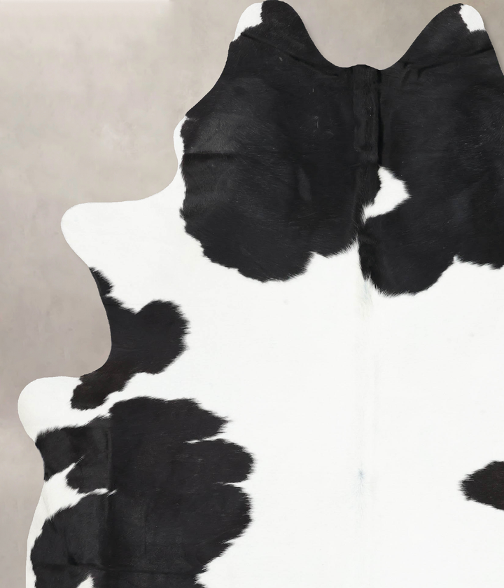 Black and White XX-Large Brazilian Cowhide Rug 9'1"H x 6'6"W #B13826 by Hudson Hides