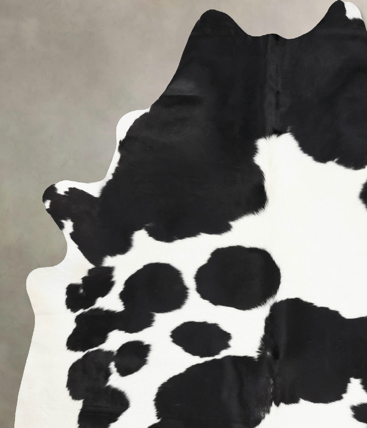 Black and White XX-Large Brazilian Cowhide Rug 8'6"H x 6'5"W #B13828 by Hudson Hides