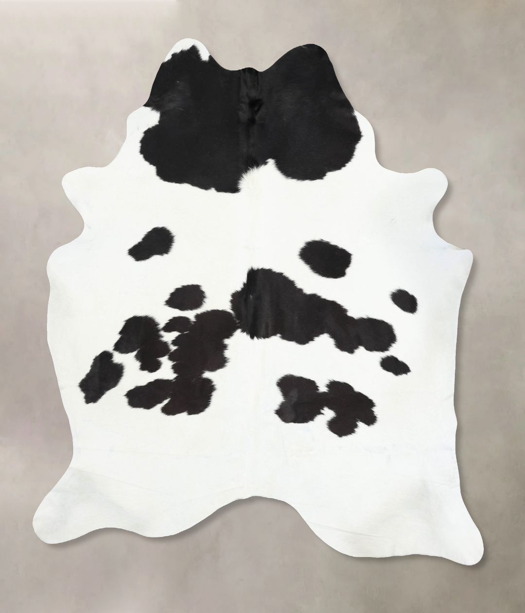Black and White XX-Large Brazilian Cowhide Rug 8'7"H x 7'2"W #B13833 b
