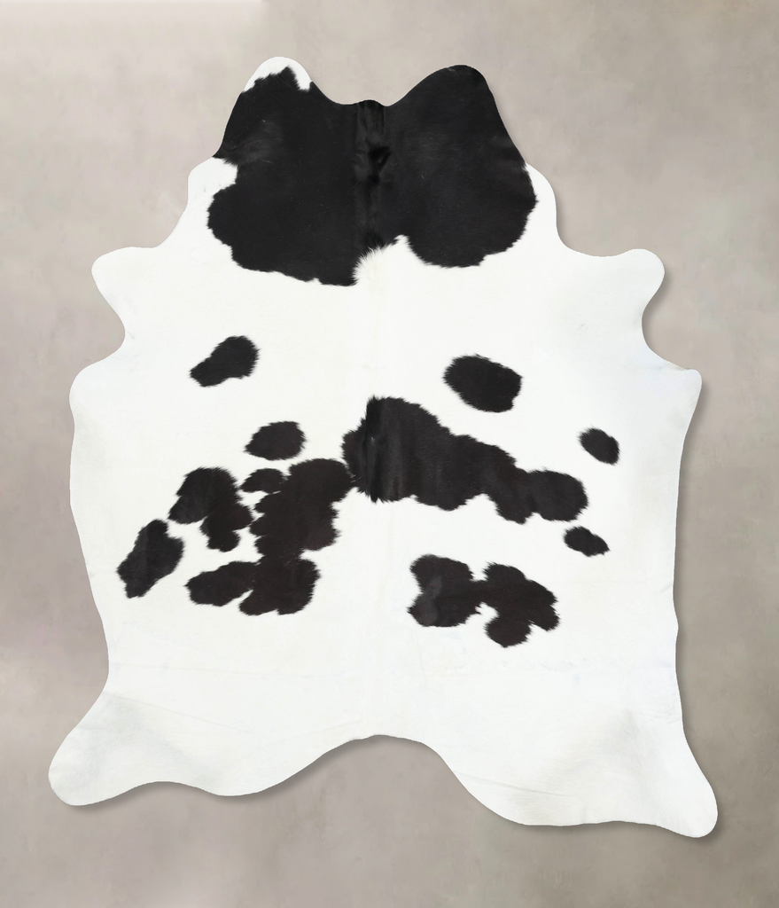 Black and White XX-Large Brazilian Cowhide Rug 8'7"H x 7'2"W #B13833 by Hudson Hides