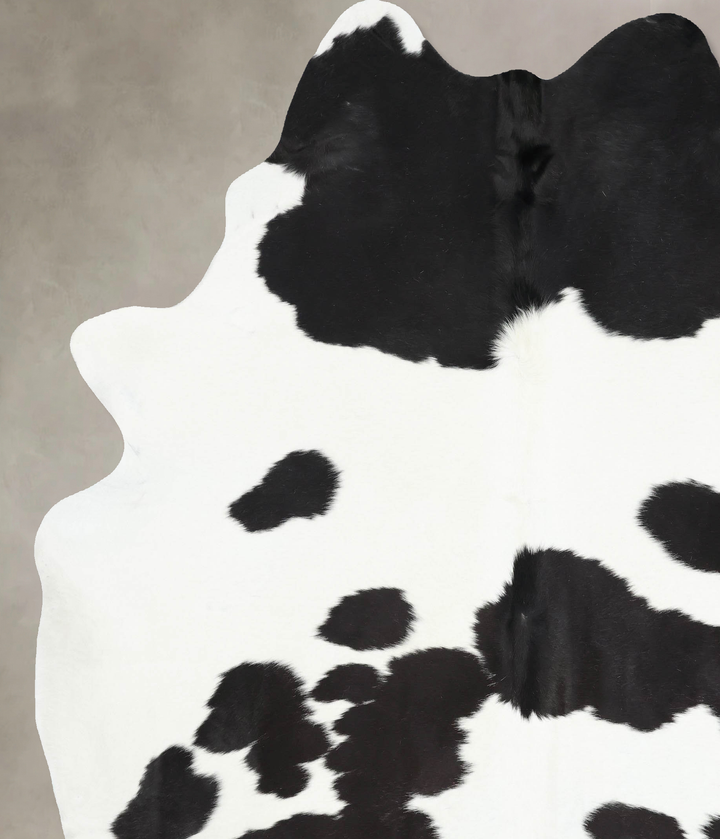 Black and White XX-Large Brazilian Cowhide Rug 8'7"H x 7'2"W #B13833 by Hudson Hides