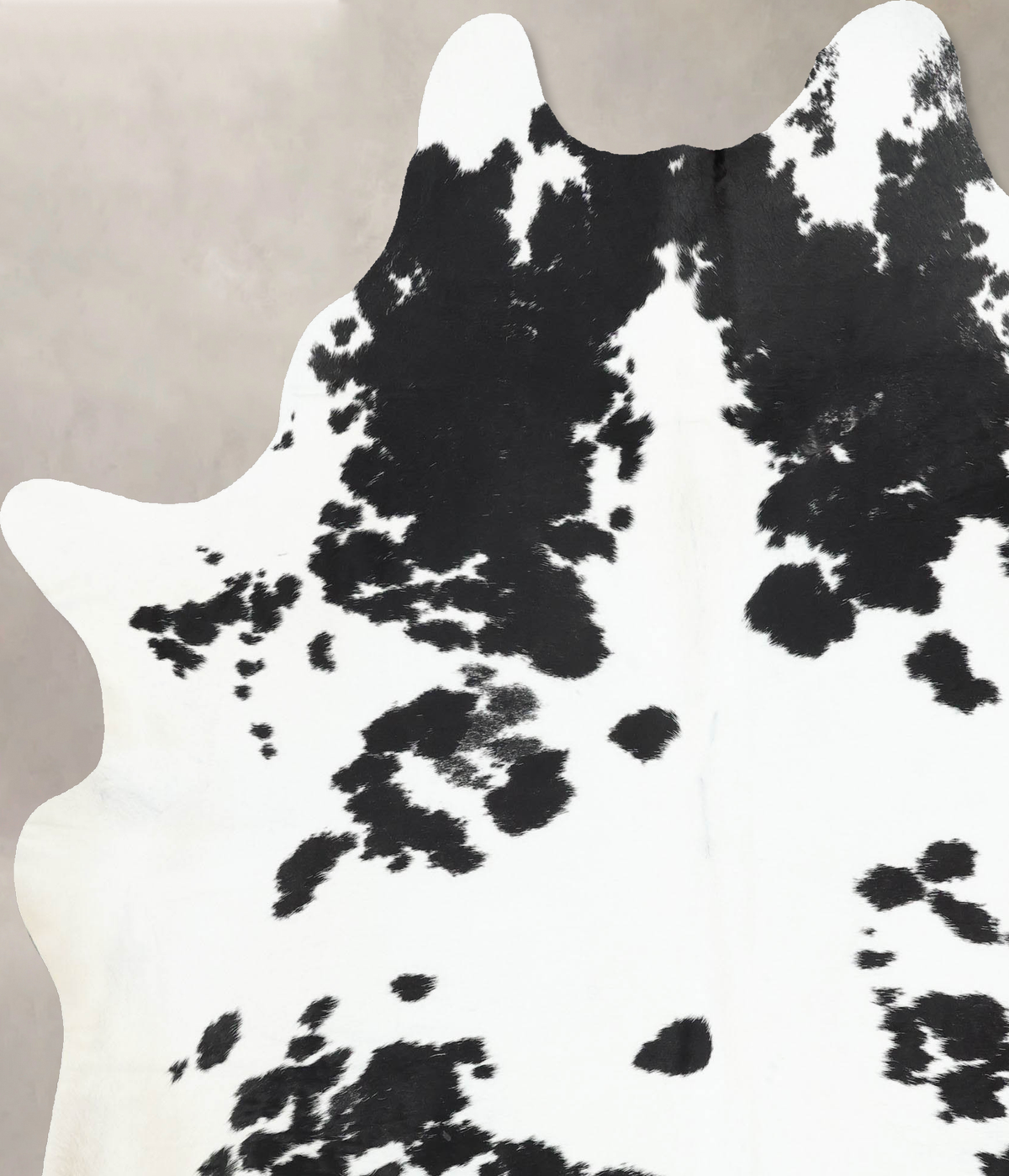 Black and White XX-Large Brazilian Cowhide Rug 8'0"H x 6'7"W #B13835 by Hudson Hides