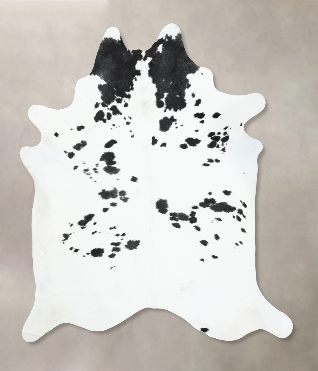 Black and White XX-Large Brazilian Cowhide Rug 8'10"H x 7'7"W #B13836 