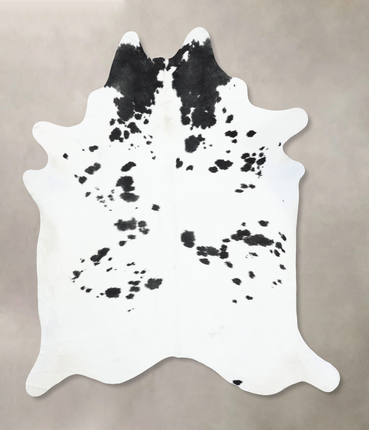 Black and White XX-Large Brazilian Cowhide Rug 8'10"H x 7'7"W #B13836 by Hudson Hides