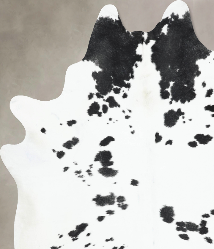 Black and White XX-Large Brazilian Cowhide Rug 8'10"H x 7'7"W #B13836 by Hudson Hides