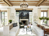 Black and White XX-Large Brazilian Cowhide Rug 8'10"H x 7'7"W #B13836 by Hudson Hides