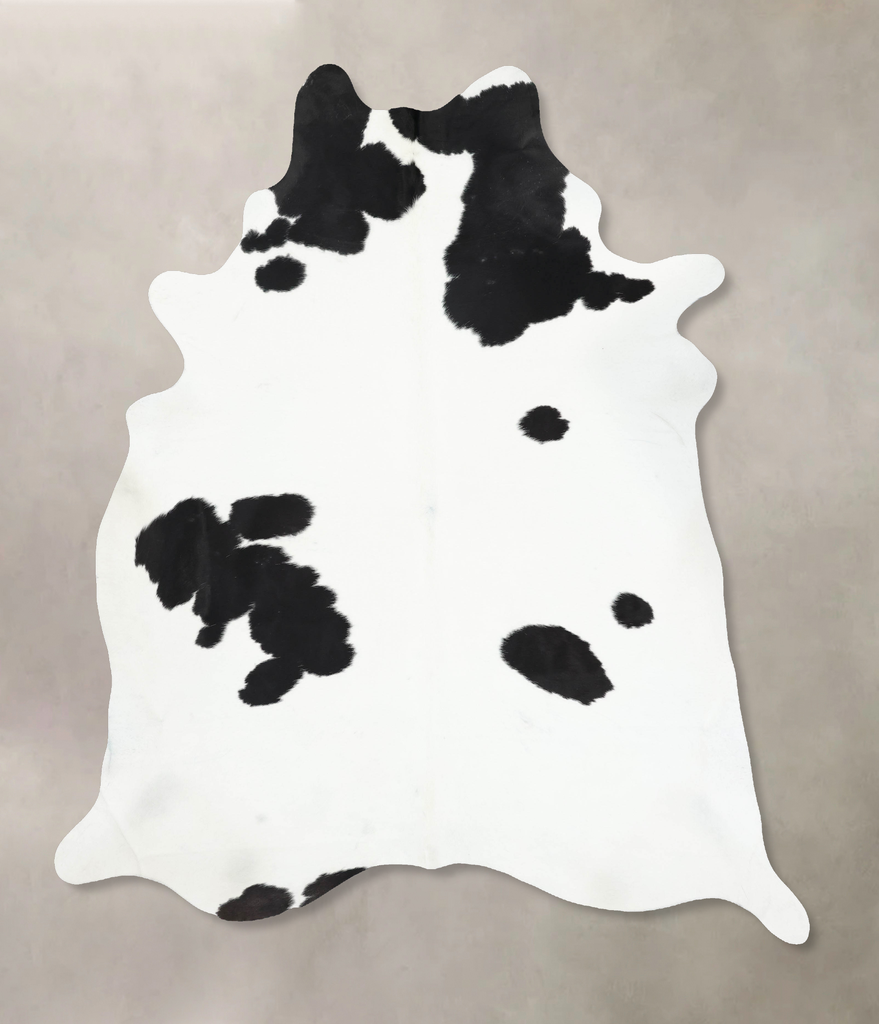 Black and White XX-Large Brazilian Cowhide Rug 9'0"H x 7'2"W #B13838 by Hudson Hides