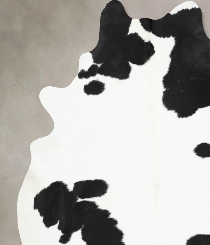 Black and White XX-Large Brazilian Cowhide Rug 9'0"H x 7'2"W #B13838 by Hudson Hides