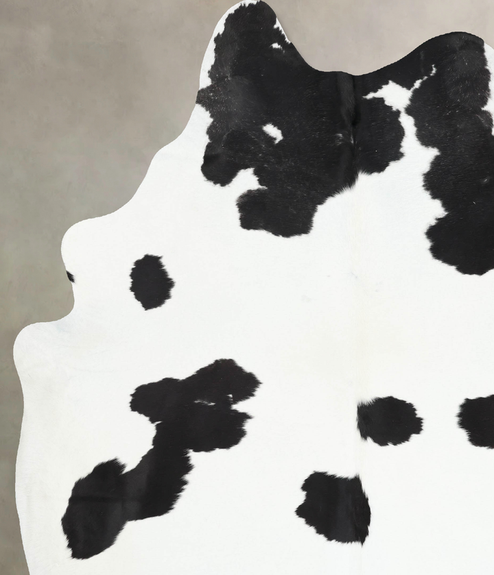 Black and White XX-Large Brazilian Cowhide Rug 8'10"H x 7'4"W #B13839 by Hudson Hides