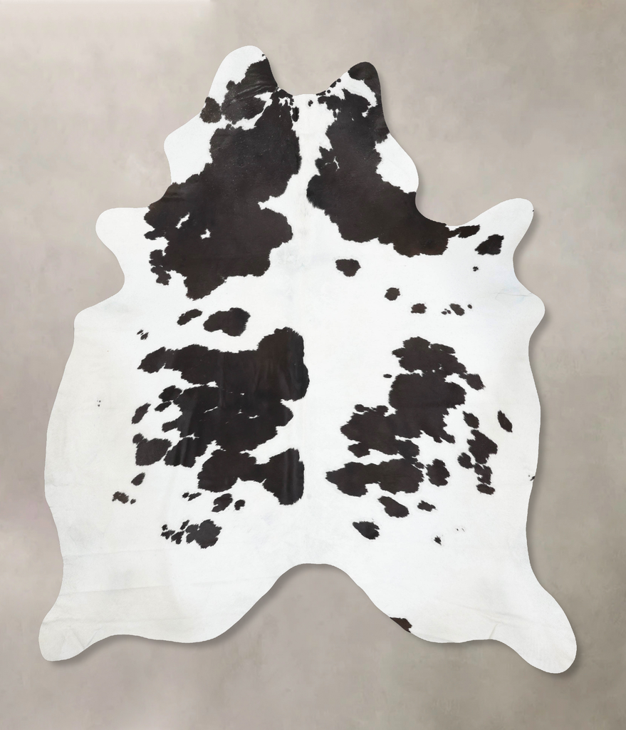 Black and White XX-Large Brazilian Cowhide Rug 9'4"H x 7'5"W #B13840 by Hudson Hides