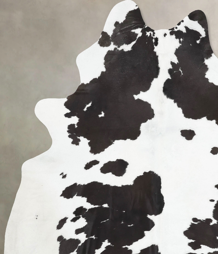 Black and White XX-Large Brazilian Cowhide Rug 9'4"H x 7'5"W #B13840 by Hudson Hides