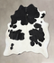 Black and White X-Large Brazilian Cowhide Rug 7'4