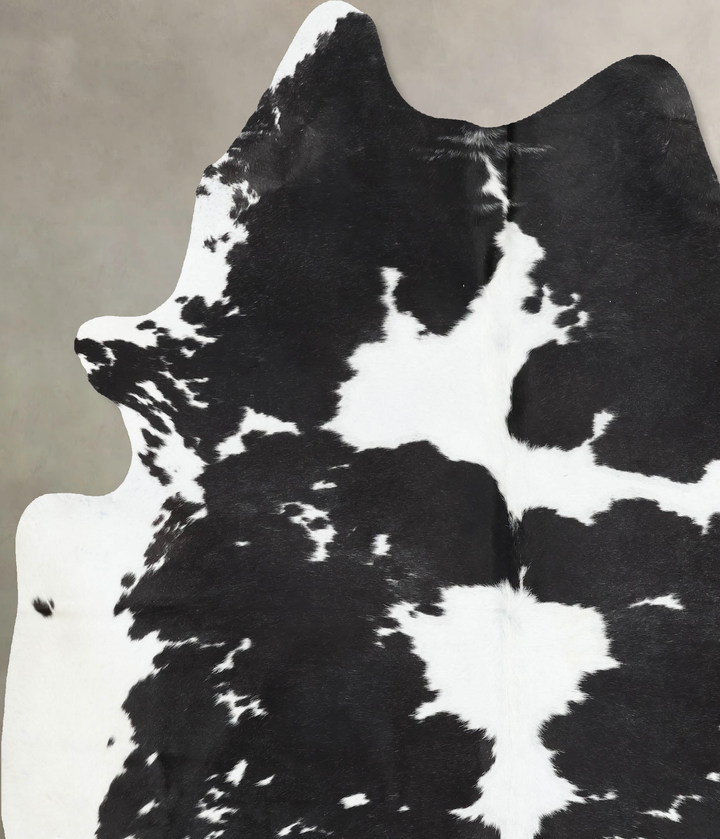 Black and White XX-Large Brazilian Cowhide Rug 8'7"H x 6'9"W #B13843 by Hudson Hides