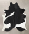 Black and White X-Large Brazilian Cowhide Rug 7'8