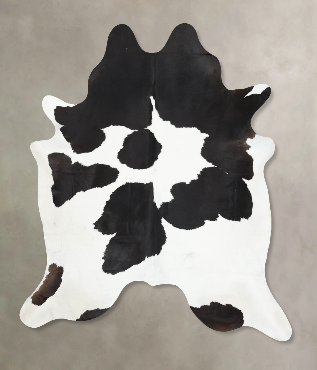 Black and White XX-Large Brazilian Cowhide Rug 7'11"H x 6'9"W #B13847 