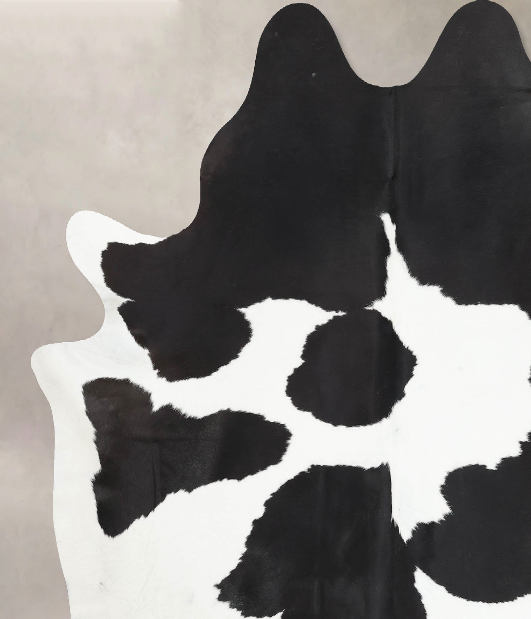 Black and White XX-Large Brazilian Cowhide Rug 7'11"H x 6'9"W #B13847 