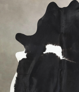 Black and White XX-Large Brazilian Cowhide Rug 8'6"H x 7'2"W #B13848 by Hudson Hides