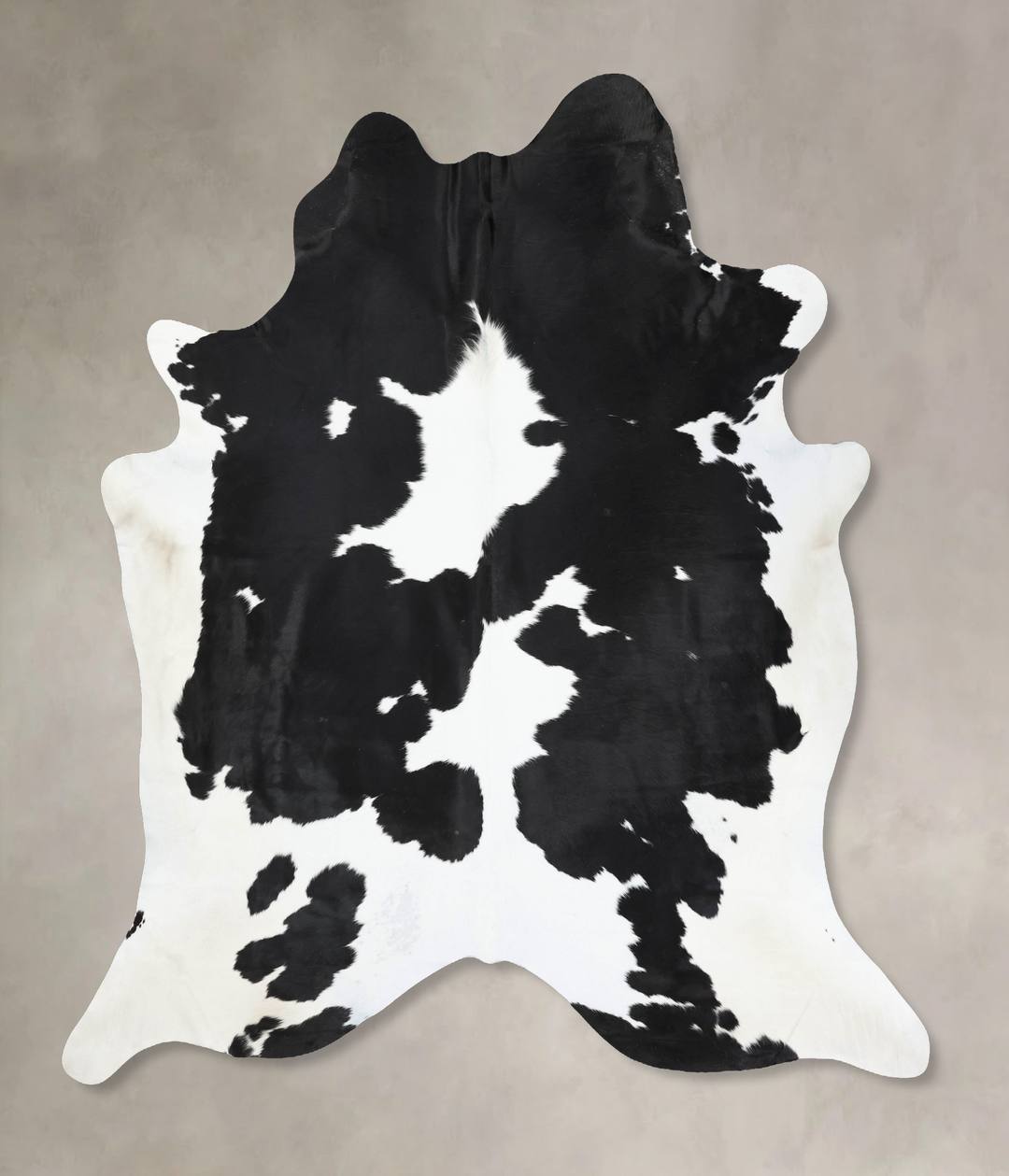 Black and White XX-Large Brazilian Cowhide Rug 9'5"H x 8'1"W #B13849 b