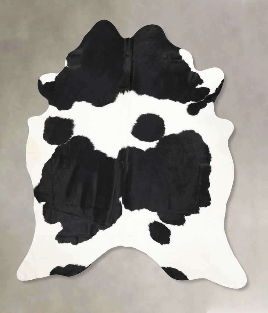 Black and White XX-Large Brazilian Cowhide Rug 8'9"H x 7'4"W #B13850 by Hudson Hides
