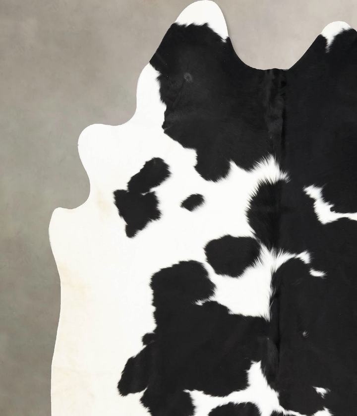 Black and White XX-Large Brazilian Cowhide Rug 8'4"H x 7'5"W #B13851 by Hudson Hides