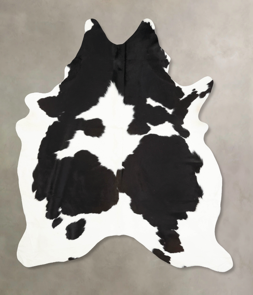 Black and White XX-Large Brazilian Cowhide Rug 8'10"H x 6'11"W #B13852 by Hudson Hides