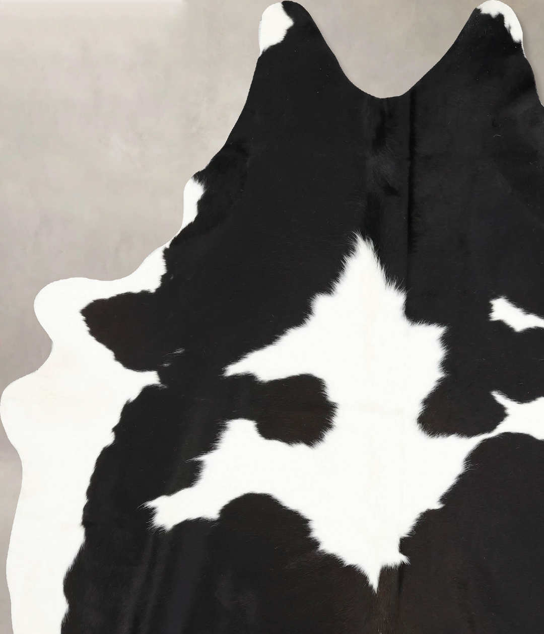 Black and White XX-Large Brazilian Cowhide Rug 8'10"H x 6'11"W #B13852