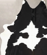Black and White XX-Large Brazilian Cowhide Rug 8'10"H x 6'11"W #B13852 by Hudson Hides