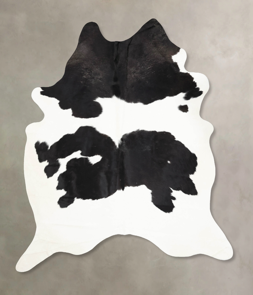 Black and White XX-Large Brazilian Cowhide Rug 8'9"H x 6'9"W #B13853 by Hudson Hides