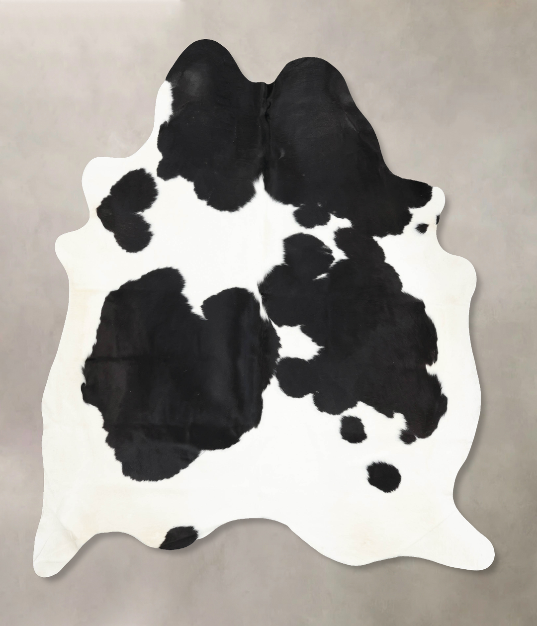 Black and White XX-Large Brazilian Cowhide Rug 8'1"H x 7'4"W #B13854 b