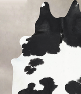 Black and White XX-Large Brazilian Cowhide Rug 8'2"H x 6'8"W #B13856 by Hudson Hides