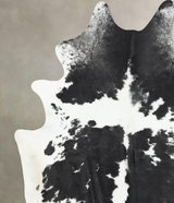Black and White XX-Large Brazilian Cowhide Rug 8'4"H x 7'0"W #B13857 by Hudson Hides