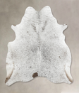 Salt and Pepper Black X-Large Brazilian Cowhide Rug 7'5"H x 6'8"W #B13866 by Hudson Hides