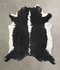 Black and White XX-Large Brazilian Cowhide Rug 8'3