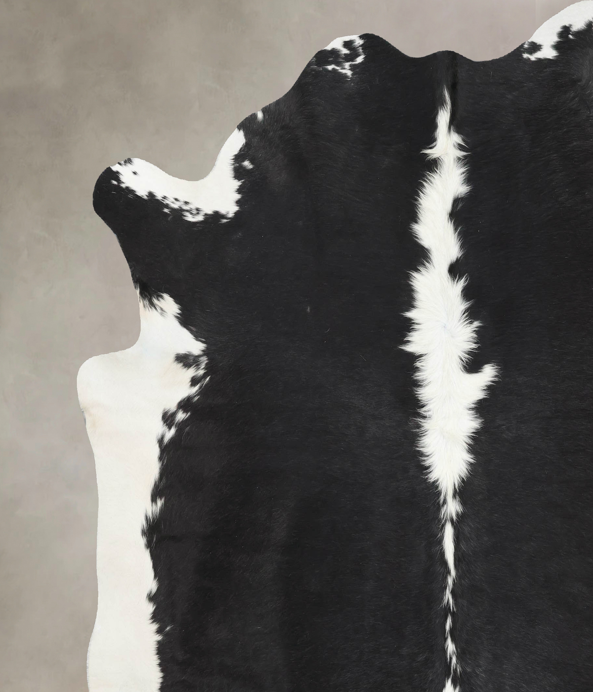 Black and White XX-Large Brazilian Cowhide Rug 8'3"H x 7'1"W #B13872 by Hudson Hides