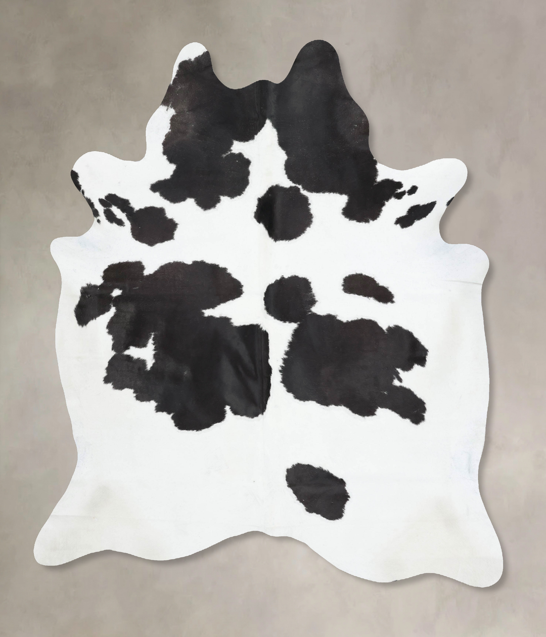 Black and White XX-Large Brazilian Cowhide Rug 8'0"H x 6'8"W #B13873 b