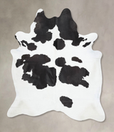 Black and White XX-Large Brazilian Cowhide Rug 8'0"H x 6'8"W #B13873 by Hudson Hides