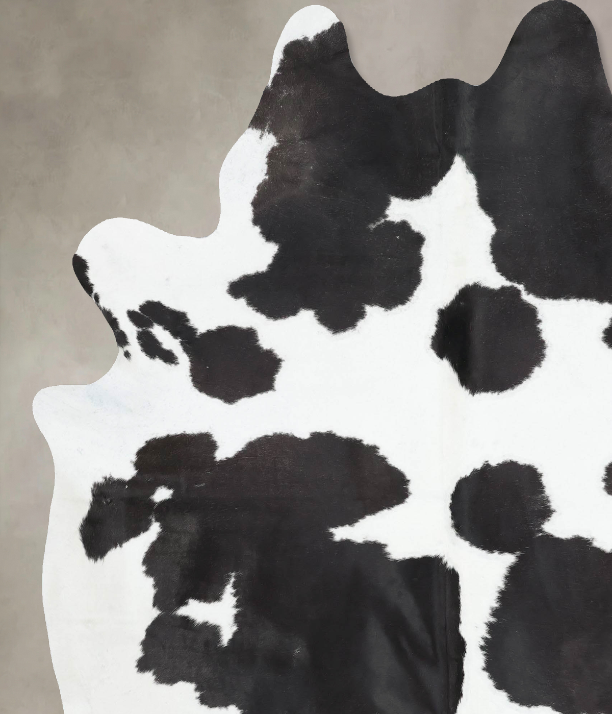 Black and White XX-Large Brazilian Cowhide Rug 8'0"H x 6'8"W #B13873 by Hudson Hides