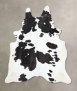 Black and White XX-Large Brazilian Cowhide Rug 8'5"H x 6'4"W #B13874 by Hudson Hides