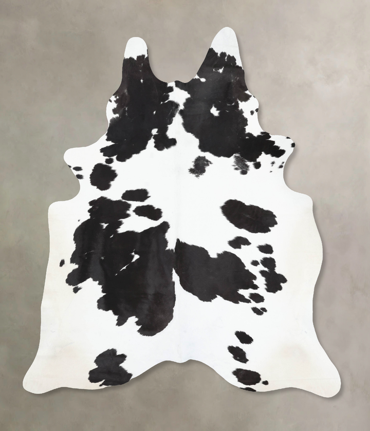 Black and White XX-Large Brazilian Cowhide Rug 8'5"H x 6'4"W #B13874 by Hudson Hides