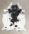 Black and White XX-Large Brazilian Cowhide Rug 8'9