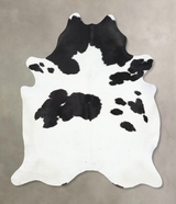 Black and White XX-Large Brazilian Cowhide Rug 8'4"H x 6'8"W #B13885 by Hudson Hides