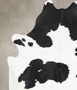 Black and White XX-Large Brazilian Cowhide Rug 8'4"H x 6'8"W #B13885 by Hudson Hides