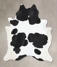 Black and White XX-Large Brazilian Cowhide Rug 8'9"H x 7'0"W #B13886 by Hudson Hides