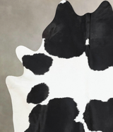 Black and White XX-Large Brazilian Cowhide Rug 8'9"H x 7'0"W #B13886 by Hudson Hides