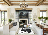 Black and White XX-Large Brazilian Cowhide Rug 7'11"H x 7'2"W #B13887 by Hudson Hides