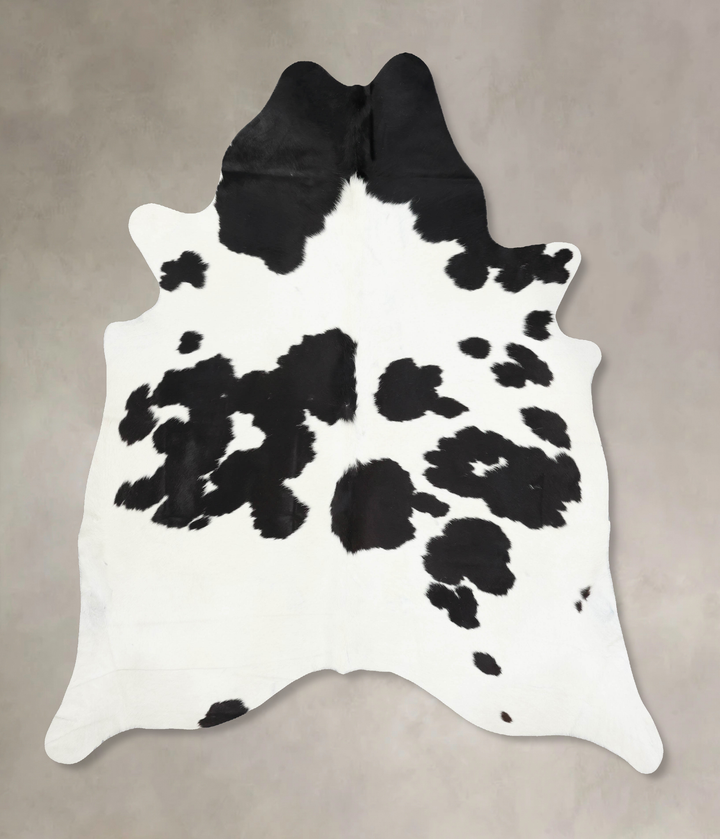 Black and White XX-Large Brazilian Cowhide Rug 8'7"H x 7'4"W #B13888 by Hudson Hides