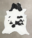Black and White XX-Large Brazilian Cowhide Rug 8'0"H x 6'11"W #B13889 by Hudson Hides
