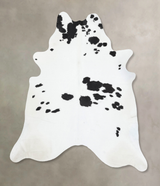Black and White XX-Large Brazilian Cowhide Rug 8'11"H x 7'4"W #B13890 by Hudson Hides