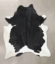 Black and White XX-Large Brazilian Cowhide Rug 8'3"H x 6'8"W #B13892 by Hudson Hides