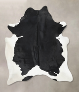 Black and White XX-Large Brazilian Cowhide Rug 8'3"H x 6'8"W #B13892 by Hudson Hides